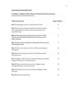 A Higher-Order Theory of Emotional Consciousness. Joseph Ledoux and Richard Brown