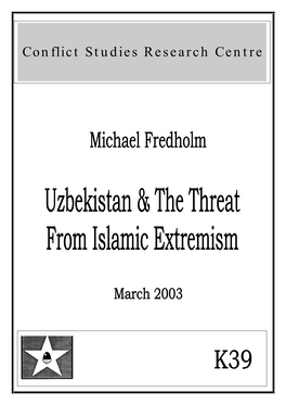 Uzbekistan & the Threat from Islamic Extremism