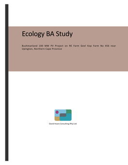 Ecology BA Study