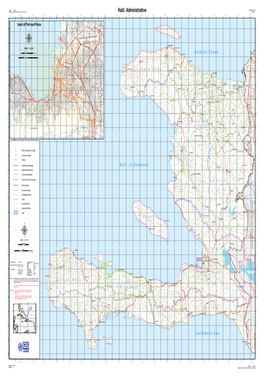 HAITI: 1:250,000 Map No: ADM 001 Stock No: TAHADM250K42X60 0801 HAITI 006O Haiti: Administrative Edition: 6