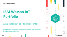 Iot Platform & Solutions IBM Watso