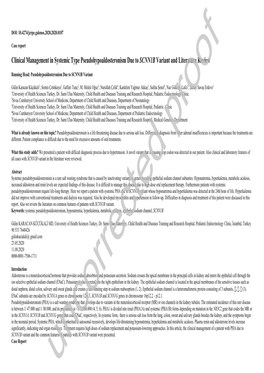 Clinical Management in Systemic Type Pseudohypoaldosteronism Due to SCNN1B Variant and Literature Review