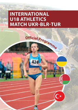 International U18 Athletics Match Ukr Blr Tur