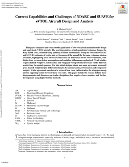 Current Capabilities and Challenges of NDARC and SUAVE for Evtol Aircraft Design and Analysis