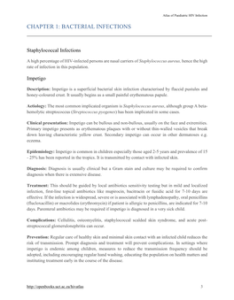 Chapter 1: Bacterial Infections