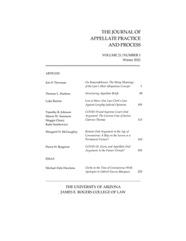 The Journal of Appellate Practice and Process