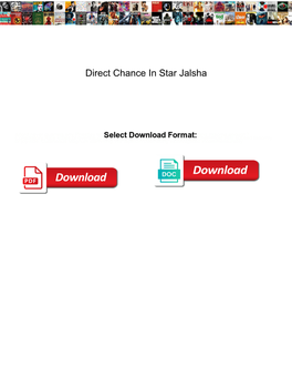 Direct Chance in Star Jalsha