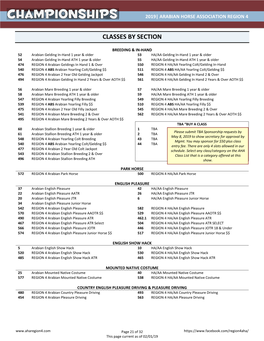 2019| Arabian Horse Association Region 4