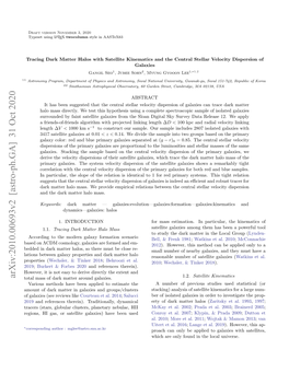 Arxiv:2010.00693V2 [Astro-Ph.GA] 31 Oct 2020 Total Mass of Dark Matter Around Galaxies