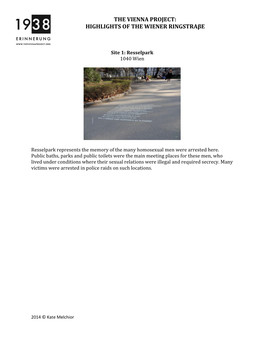 Highlights of the Wiener Ringstrasse–Worksheet