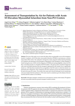 Assessment of Transportation by Air for Patients with Acute ST-Elevation Myocardial Infarction from Non-PCI Centers