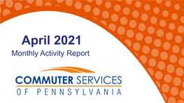 April 2021 Monthly Activity Report Program Highlights