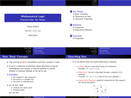 Set Theory Set Theory Relations Relations Functions Functions