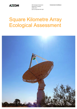 Square Kilometre Array Ecological Assessment