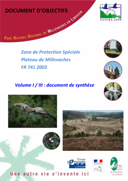 Document D'objectifs, Un Comité De Pilotage Natura 2000 Est Créé Par L'autorité Administrative