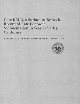 To-Bedrock Record of Late Cenozoic Sedimentation in Searles Valley, California