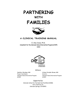 Partnering with Families—A Clinical Training Manual