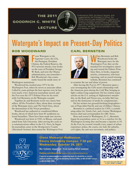 Watergate's Impact on Present-Day Politics