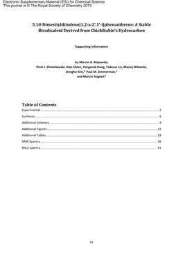 Phenanthrene: a Stable Biradicaloid Derived from Chichibabin’S Hydrocarbon