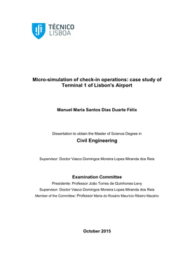 Case Study of Terminal 1 of Lisbon's Airport