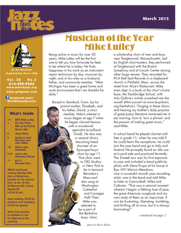 Musician of the Year Mike Lutley