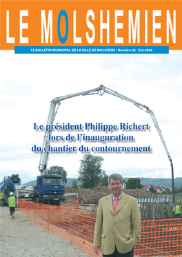 Le Président Philippe Richert Lors De L'inauguration Du Chantier Du