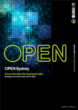 OPEN Sydney Future Directions for Sydney at Night