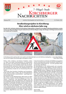 7 - Hügel - Stadt Kommune Kirchberger Nachrichten Jahrgang 2020 Amtliches Mitteilungsblatt Der Stadt Kirchberg 28