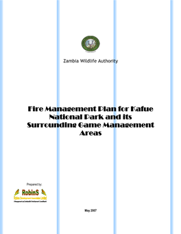 Fire Management Plan for Kafue National Park and Its Surrounding Game Management Areas