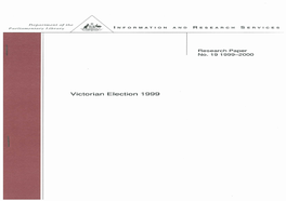 Victorian Election 1999