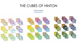 The Cubes of Hinton