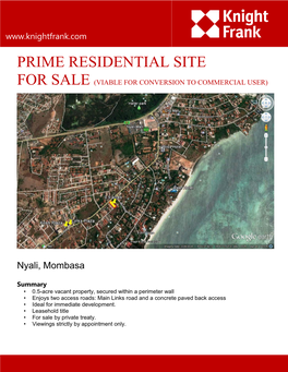 Prime Residential Site