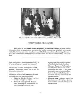 Family History Research