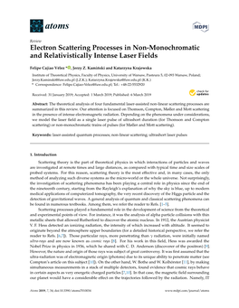 Electron Scattering Processes in Non-Monochromatic and Relativistically Intense Laser Fields