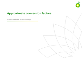 Approximate Conversion Factors