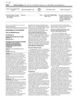 Federal Register/Vol. 81, No. 33/Friday, February 19, 2016/Rules