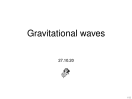 Gravitational Waves