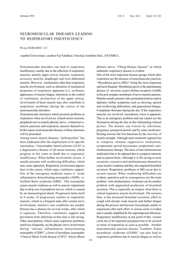 Neuromuscular Diseases Leading to Respiratory Insufficiency