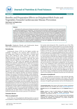 Benefits and Preparation Effects on Polyphenol-Rich Fruits And