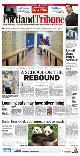 Looming Cuts May Have Silver Lining a SCHOOL ON