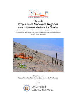 Propuesta De Modelo De Negocios Para La Reserva Nacional La Chimba