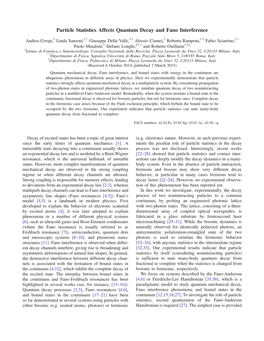 Particle Statistics Affects Quantum Decay and Fano Interference