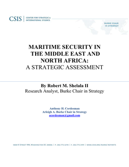 Maritime Security in the Middle East and North Africa: a Strategic Assessment