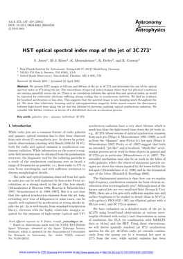HST Optical Spectral Index Map of the Jet of 3C 273?