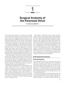 Surgical Anatomy of the Paranasal Sinus M