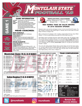 Football Game Notes