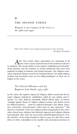 Page 1 133 9 Religion As the Catalyst of the Crisis in the 1980S And