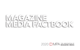 Magazine Media Factbook
