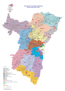 Carte Des Sites Bilingues Publics Et Privés Du Bas-Rhin En