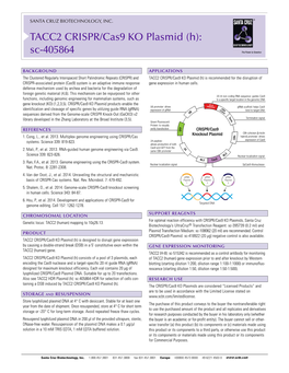 TACC2 CRISPR/Cas9 KO Plasmid (H): Sc-405864